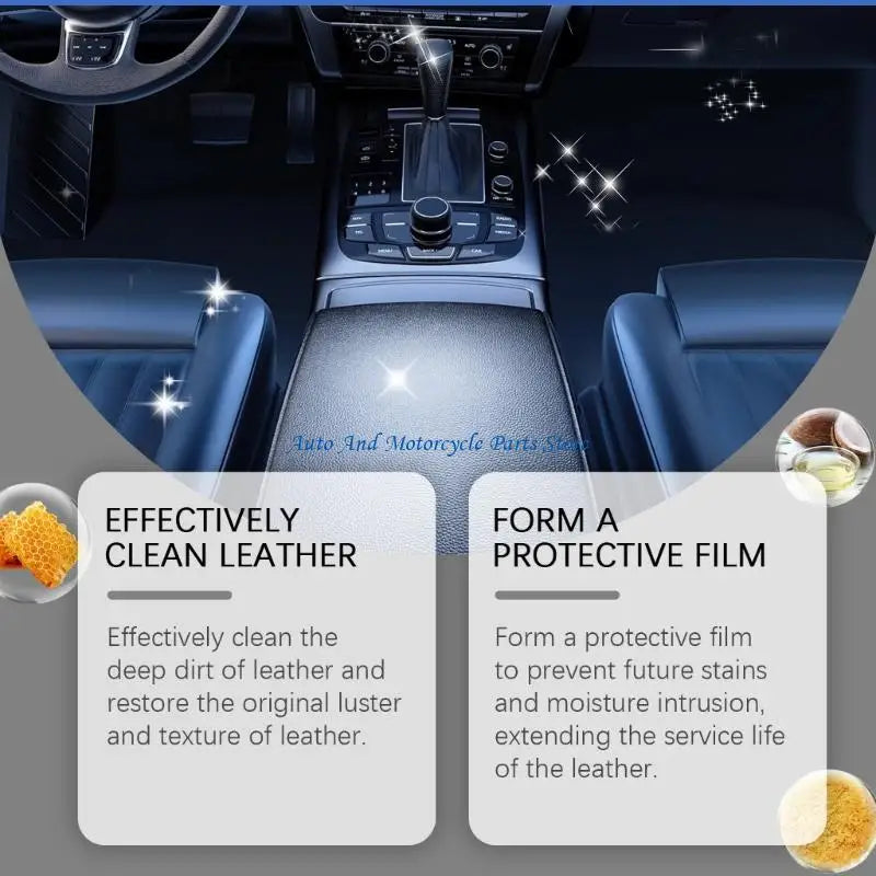 P9FD Natural Ingredients Leather Care Cream Leather Cleaning Cream for Auto Interiors