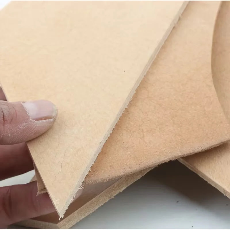 3.5mm thickness original color vegetable tanned leather head layer cowhide leather material, scraps, broken leather, stiff cowhi
