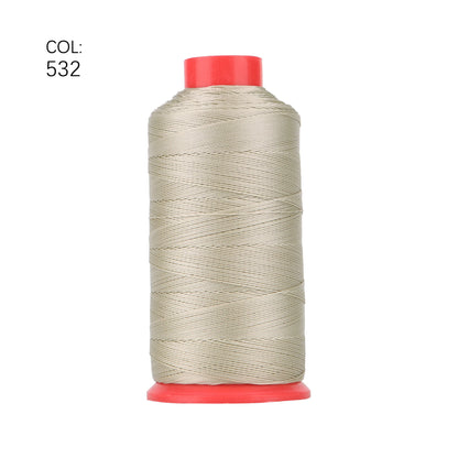 TEX 135 Nylon Bonded Thread 0.4MM Heavy Duty Fabric Sewing Leather Upholstery Shoes Canvas Sewing Stitch 420D/3 750 Yards Cone
