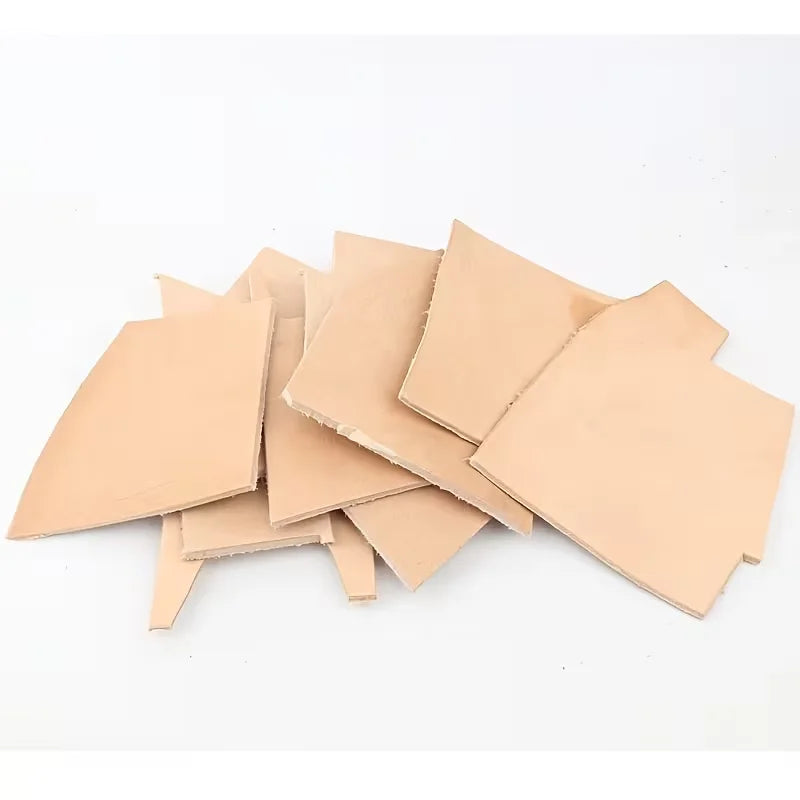 3.5mm thickness original color vegetable tanned leather head layer cowhide leather material, scraps, broken leather, stiff cowhi