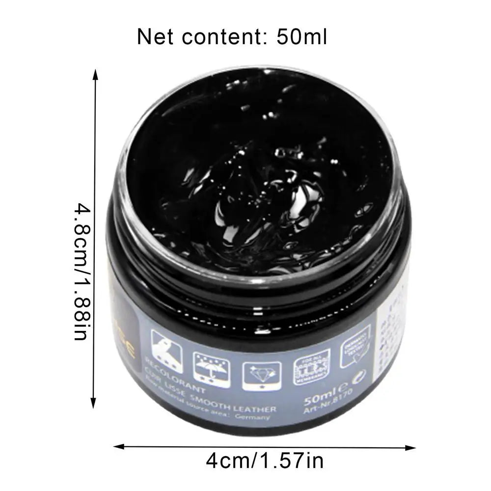 Leather Color Restoring Balm, Scratch & Fade Repair Cream for Furniture, Car Seats, Bags, Shoes, Multi-Purpose Dye Conditioner