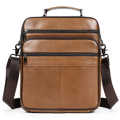 WESTAL Men's Bag Genuine Leather Messenger 13inch Laptop Bags for Document Business Bag Men Shoulder Purses 6173