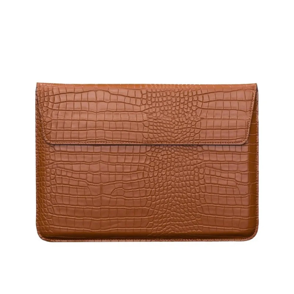 Magnetic Closure 13inch Laptop Bags Leather Bracket Laptop Sleeve Pouch Waterproof Lightweight Notebook Sleeve