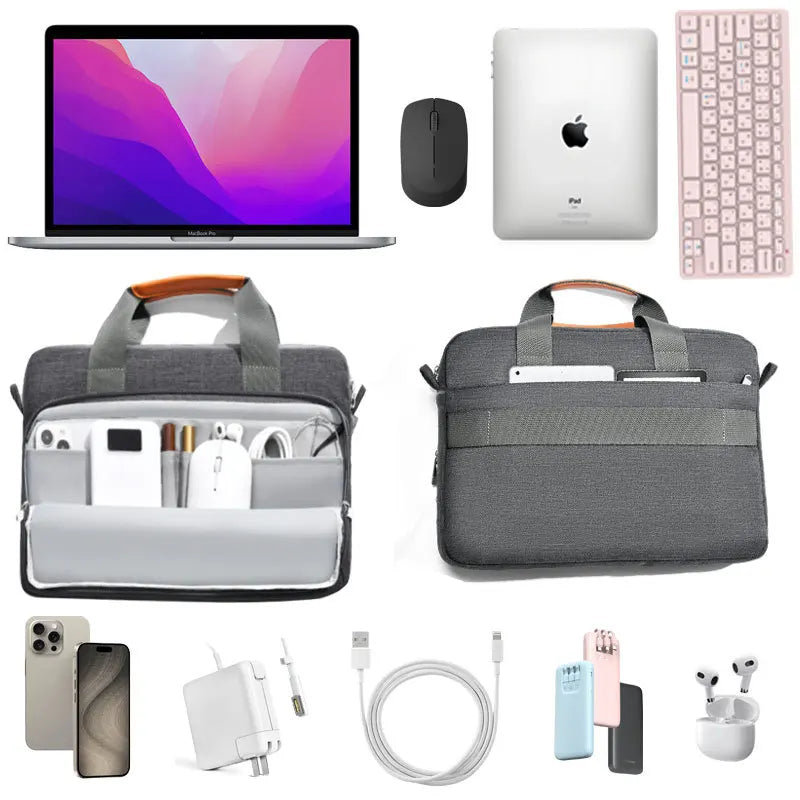 Laptop Bags 13 14 15 16 inch Notebook Bag for MacBook Air Pro M1 M2 M3 M4 Computer Handbag Briefcase Women Men Work Sleeve Bag