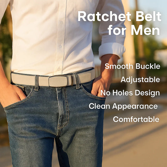 Men Leather Belt Automatic Buckle High Quality Male Leather Strap Luxury Jeans for Men Men Accessori