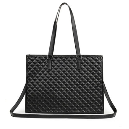 2-in-1 Laptop Lunch Tote Bag Shoulder Strap Lunch Box Multifunctional Laptop Handbag Waterproof Leather Portable Laptop Bags