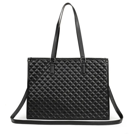 2-in-1 Laptop Lunch Tote Bag Shoulder Strap Lunch Box Multifunctional Laptop Handbag Waterproof Leather Portable Laptop Bags