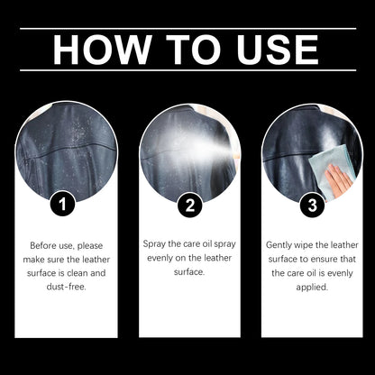 120ml Leather Care Oil Spray Leather sofa boots, leather jacket, stain removal, maintenance, refurbished care oil
