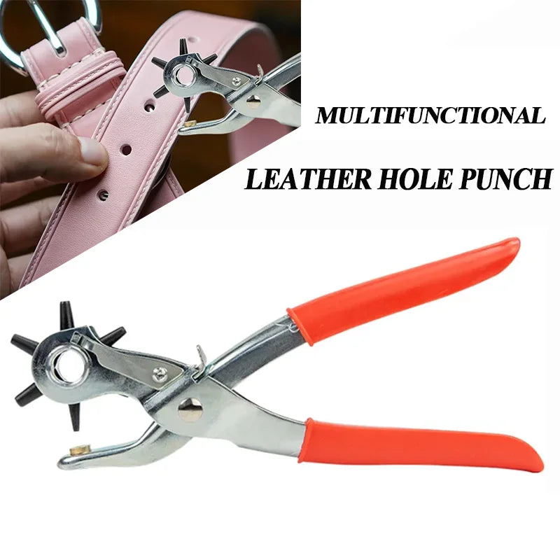 Leather Hole Punch Leather Tools Multifunctional Ordinary Carbon Steel Belt Puncher Punching Tool Belt Hole Puncher Crafts Tool