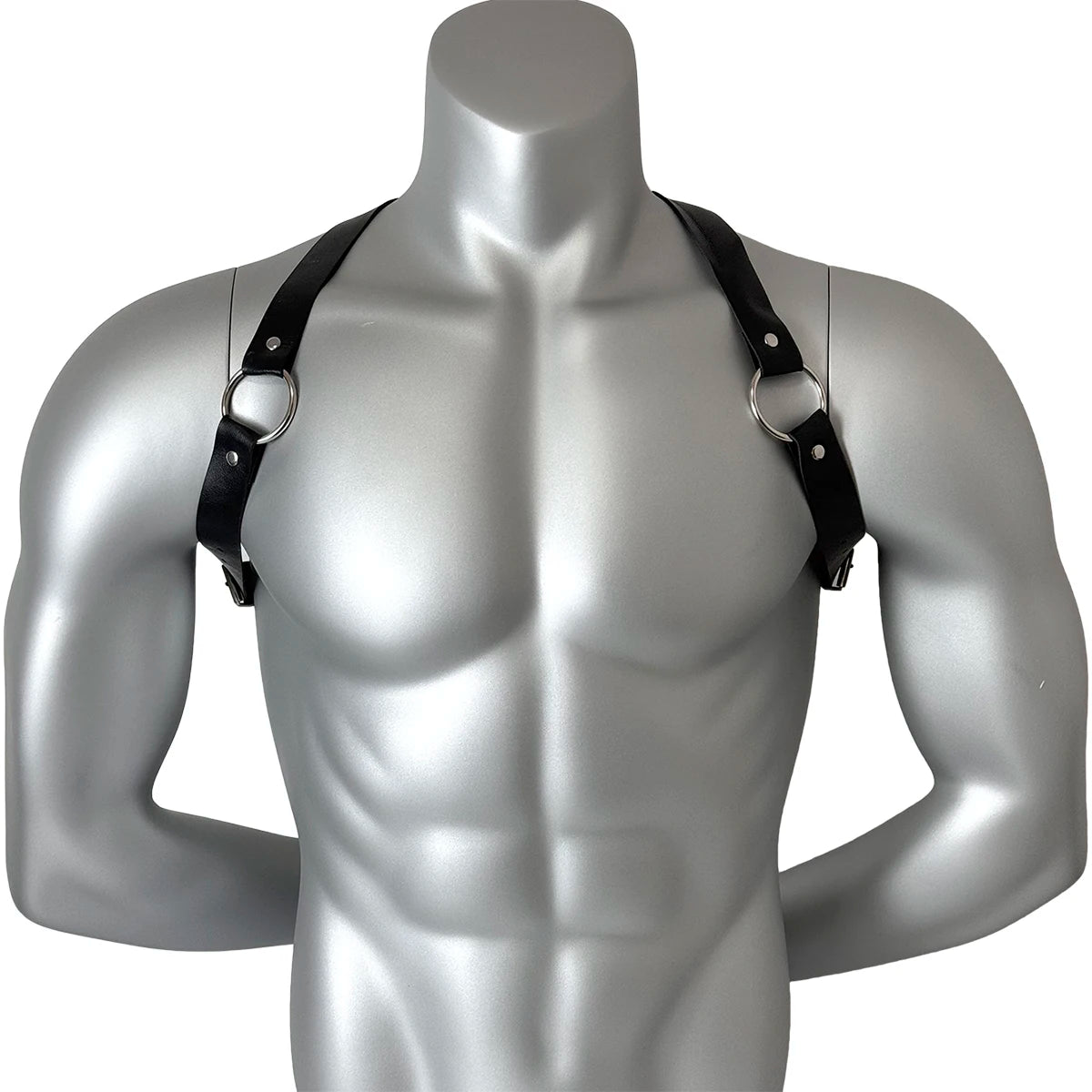 PU Leather Vest Strap Braces Suspender Men Harness Punk Chest Shoulder Belt Strap Strap Men's Belt Body Accessories
