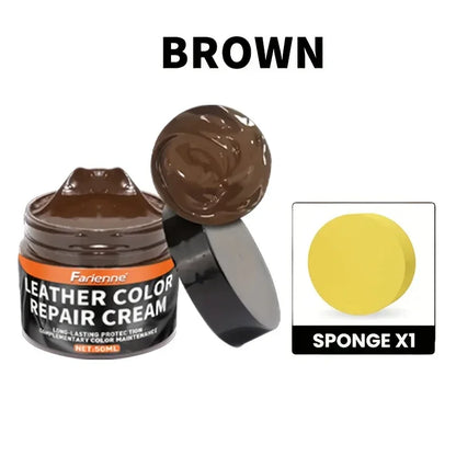 Leather Coloring Paste -Three Colors(White,Brown,Black),Suitable for Shoes,Bags,Sofas-Repair,Restore Faded and Scratched Leather