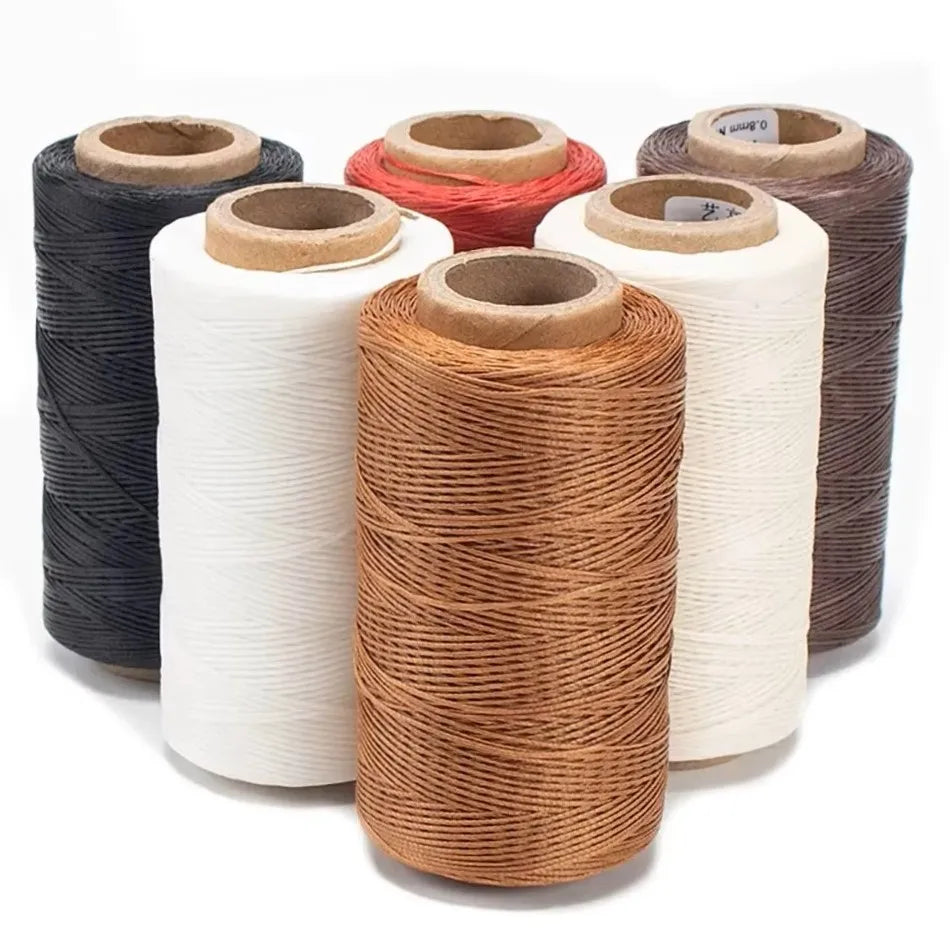 150D Leather Waxed Thread Cord 220 Meters 1mm High Quality Durable for DIY Handicraft Tool Hand Stitching Thread