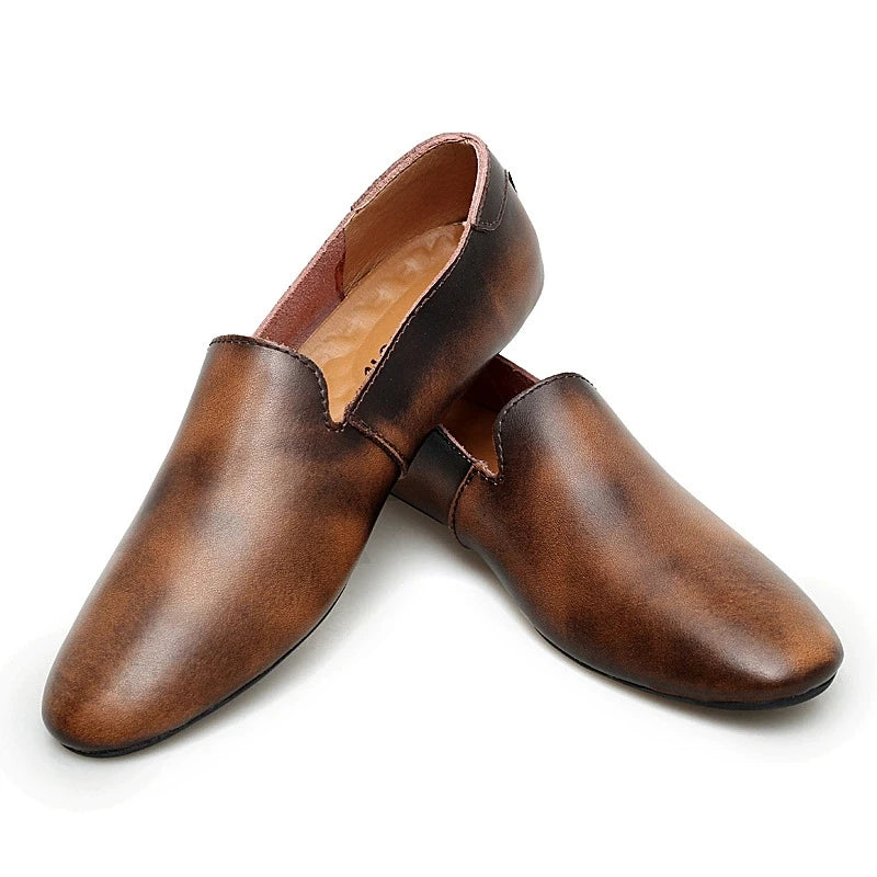 Men's Casual Shoes Genuine Leather Men Trendy Luxury Loafers Moccasins Mens Light Comfortable Driving Shoes