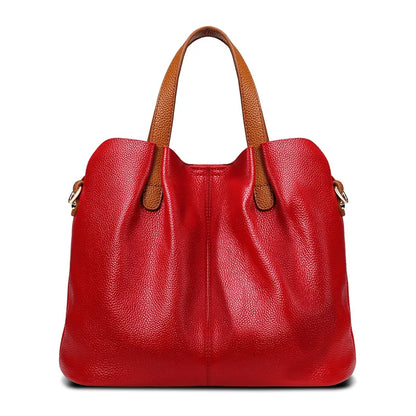 Women's Bag 100% Genuine Leather Luxury Designer Shoulder Bag Soft Cowhide Handbags Large Capacity Crossbody Bags for Women