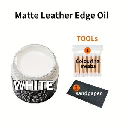 30g Leather Edge Oil Kit- Repair Wear, Peel, and Color Loss - Suitable for Bags, Shoes, Jackets, Sofas, and All Leather Products