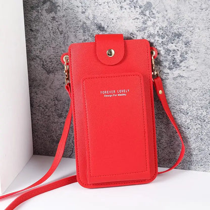 Women Bags Soft Leather Wallets Touch Screen Cell Phone Purse Crossbody Shoulder Strap Handbag For Female Cheap Women's Bags