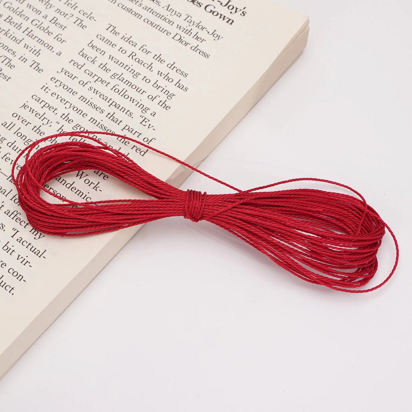 1mm Waxed Thread Polyester Waxed String for Crafts Leather Sewing Jewelry Making DIY Tools High Strength Waterproof Waxed Cord