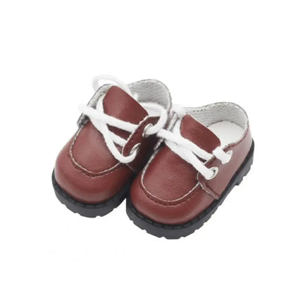 Accessories PU Leather PU Leather Shoes Lightweight Shoes Miniature Shoes 1 Pair Mini Dress Up Shoes Gifts