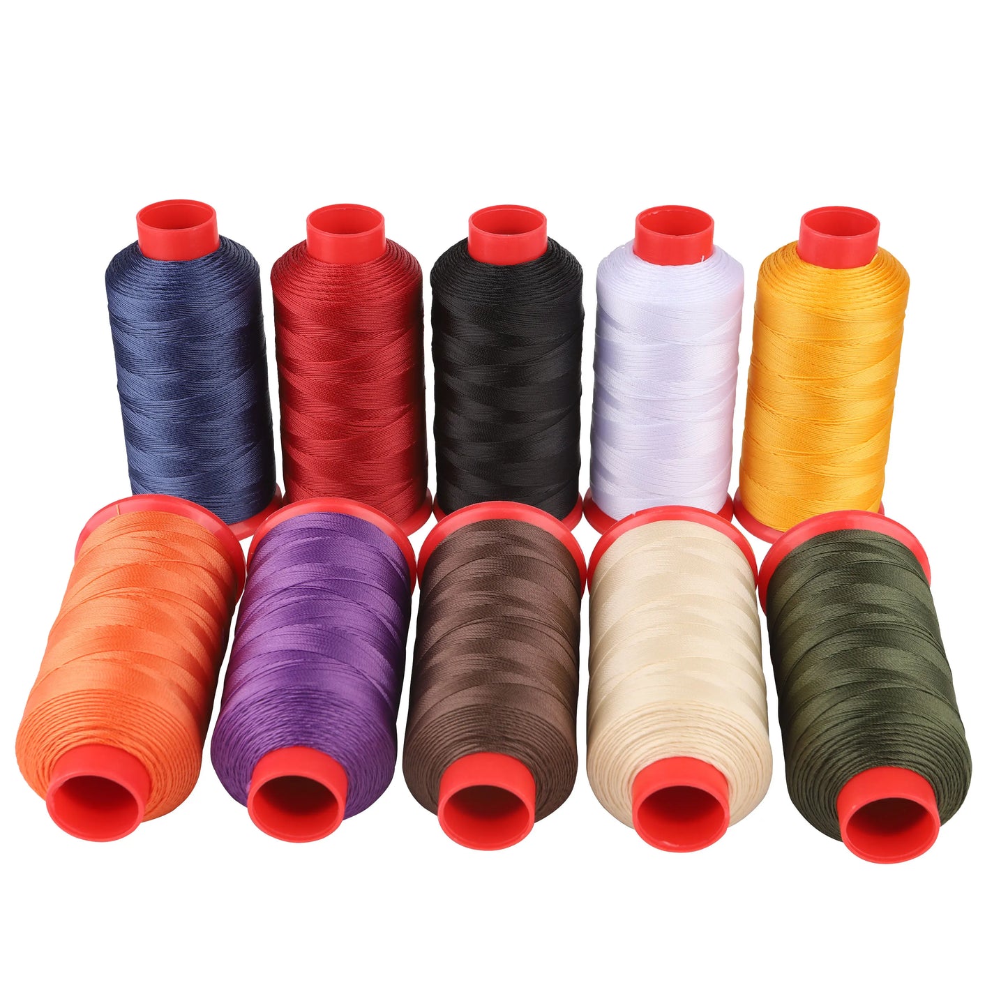 TEX 135 Nylon Bonded Thread 0.4MM Heavy Duty Fabric Sewing Leather Upholstery Shoes Canvas Sewing Stitch 420D/3 750 Yards Cone