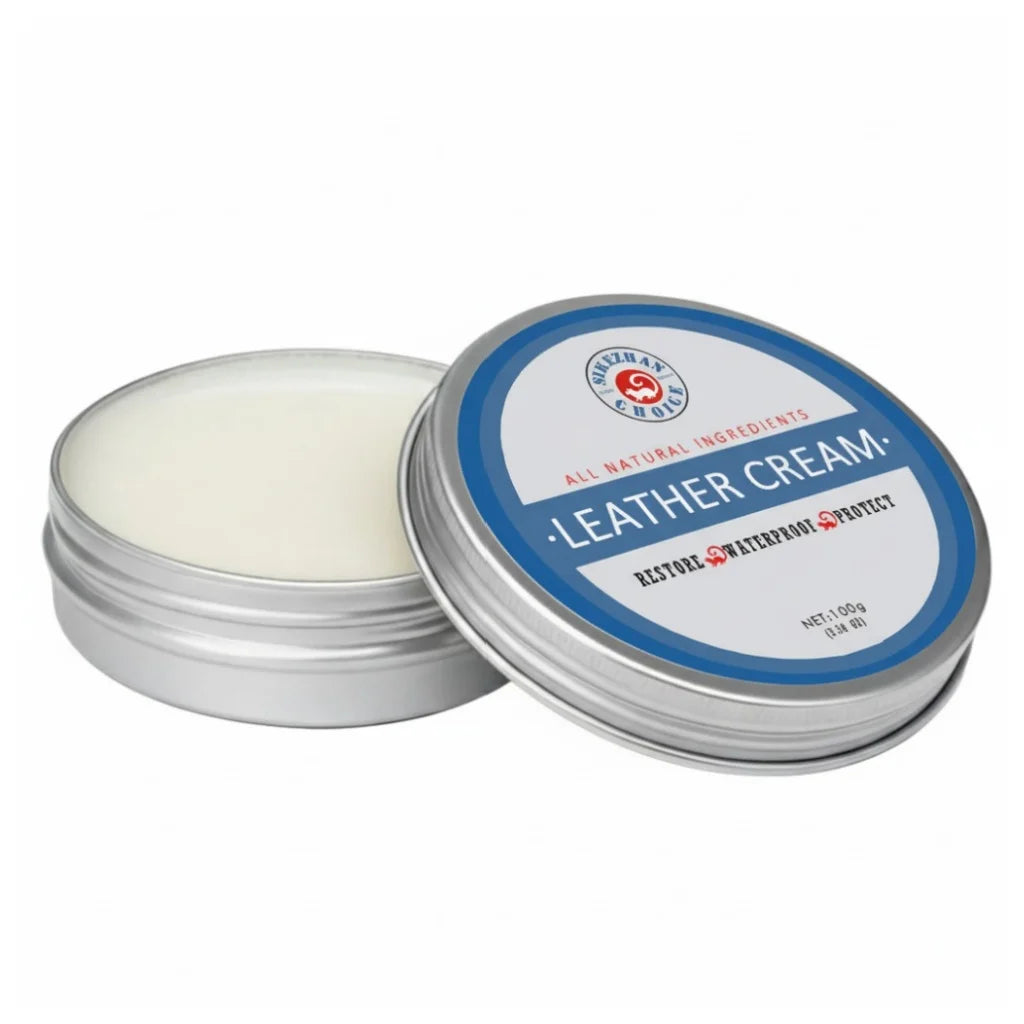 SIKEZHAN Leather Conditioner Balm, Natural Clear Odorless Cream for Car Seats & Interior Care, Nourishing & Non-Greasy