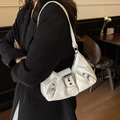 Women Leather Tote Bag Single Shoulder Handbag with Zipper Fashion Casual Purse for Ladies
