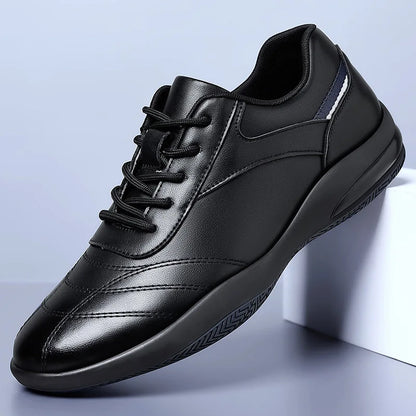 New Shoes for Men Genuine Leather Casual Shoes Trend Leisure Sport Shoes Youth Street Fashion Cow Leather Sneakers