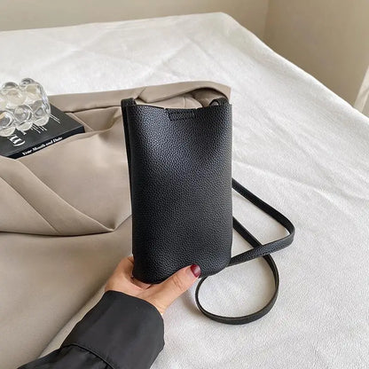 Women Handbags PU Leather Hasp Shoulder Bags Large Capacity Crossbody Bags For Female Solid Flap Portable Phone Purse