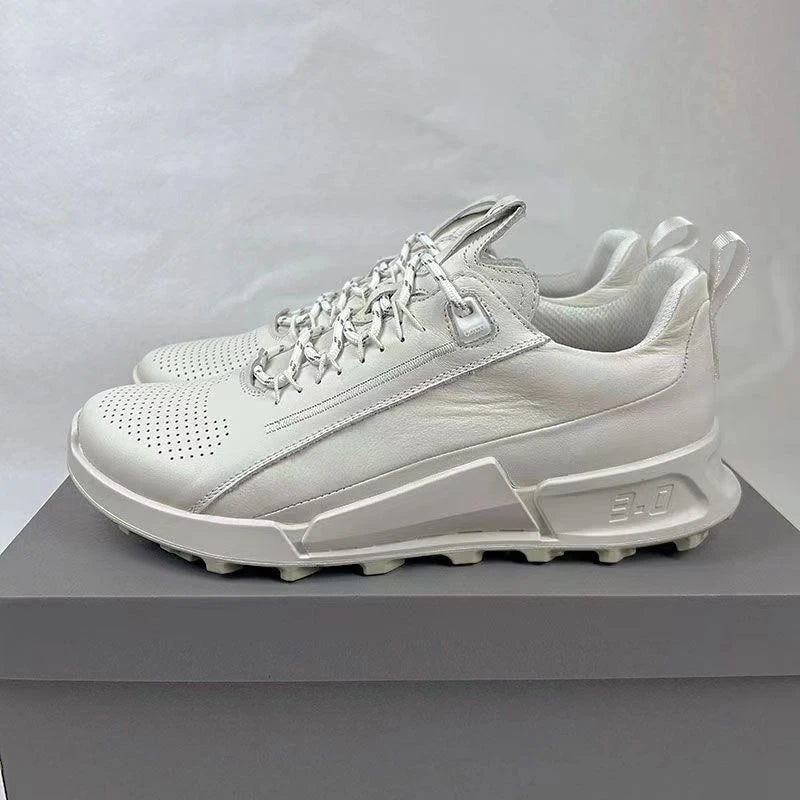 Leather Shoes Men Luxury Brands Designer Trekking Casual Sneaker Stylish Outdoor Athletic Walking Sports Business Young Menswear