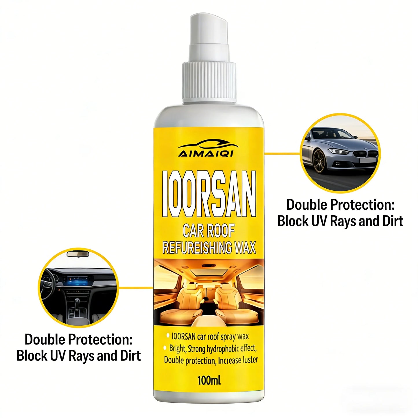 Professional Car Leather Restorer - Advanced Formula to Renew Auto Leather, Repair Scratches, Prevent Aging and UV Discoloration