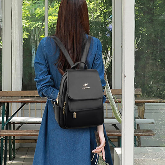 Women High Quality Leather Backpack Large Capacity School Shoulder Bags for Teenage Girls Travel Backpack Designer Sac A Dos