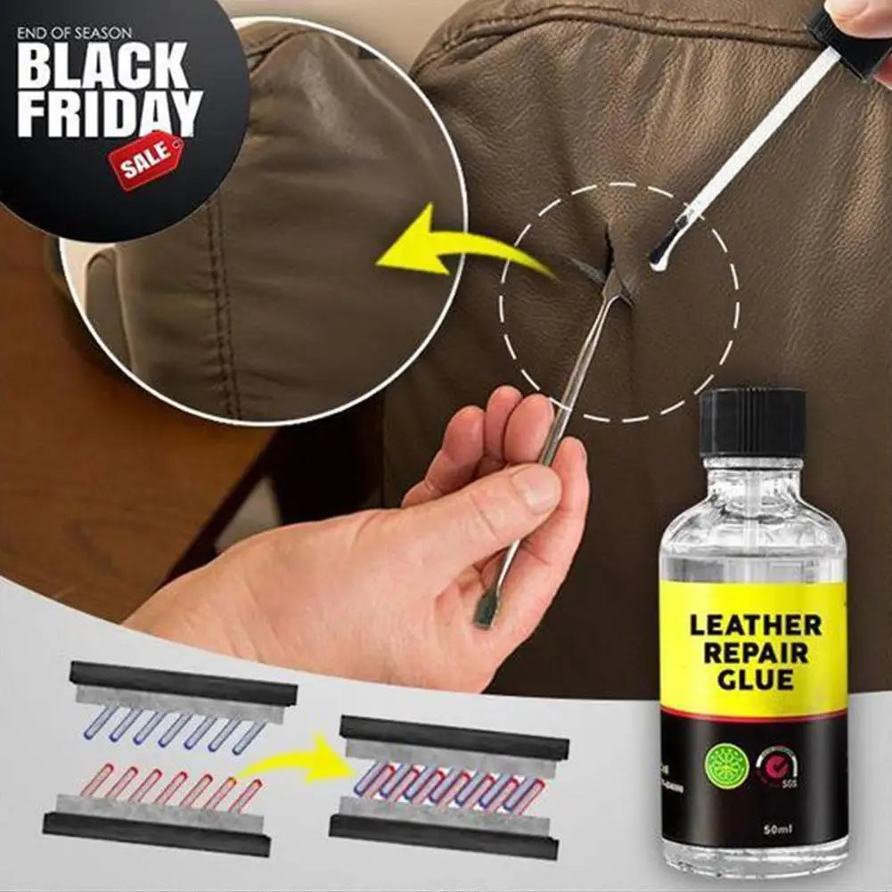 30ml Car Leather Repair Glue Auto Seat Maintenance Leather Care Liquid Rubber Leather Gel Sofa Car Leather Adhesive Glue Tool