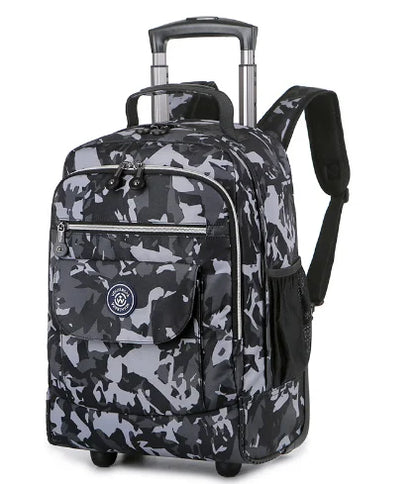 18 Inch Wheeled Backpacks for Laptop Waterproof Travel Trolley Backpack Large Capacity Men Trolley Bags Luggage Carry-on Bags