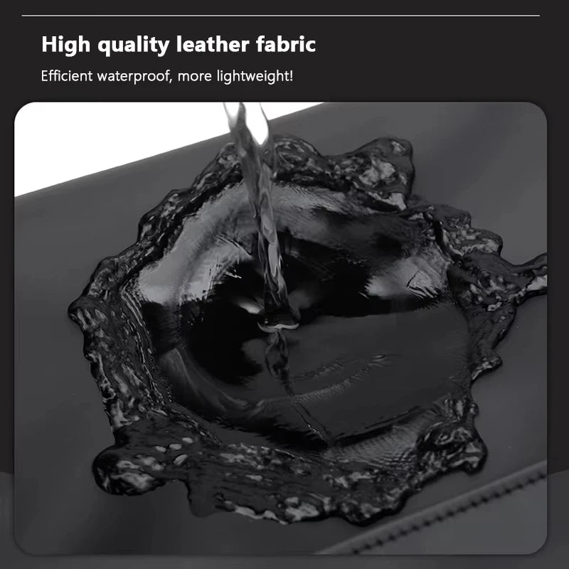 New Fashion Men PU Leather Backpack Black School Bags for Teenager 15.6 Inch Laptop Backpacks Mochila Masculina High Quality