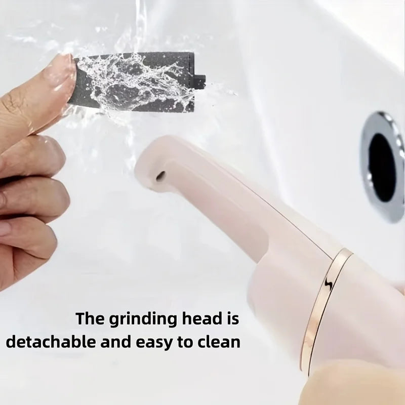 Having silky feet anytime, anywhere: rechargeable USB electric foot grinder - portable automatic foot repair and care machine
