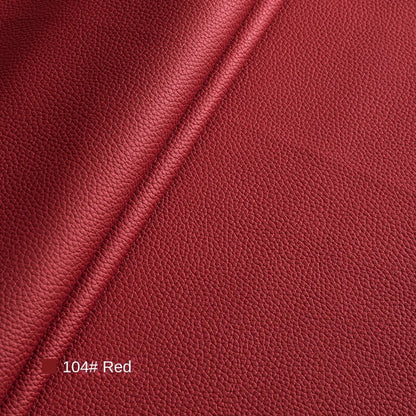 Litchi Textured PU Leather Fabric Thickened for Sofa Car Seats Designer Handmade Diy Sewing Material Cloth By The Meter