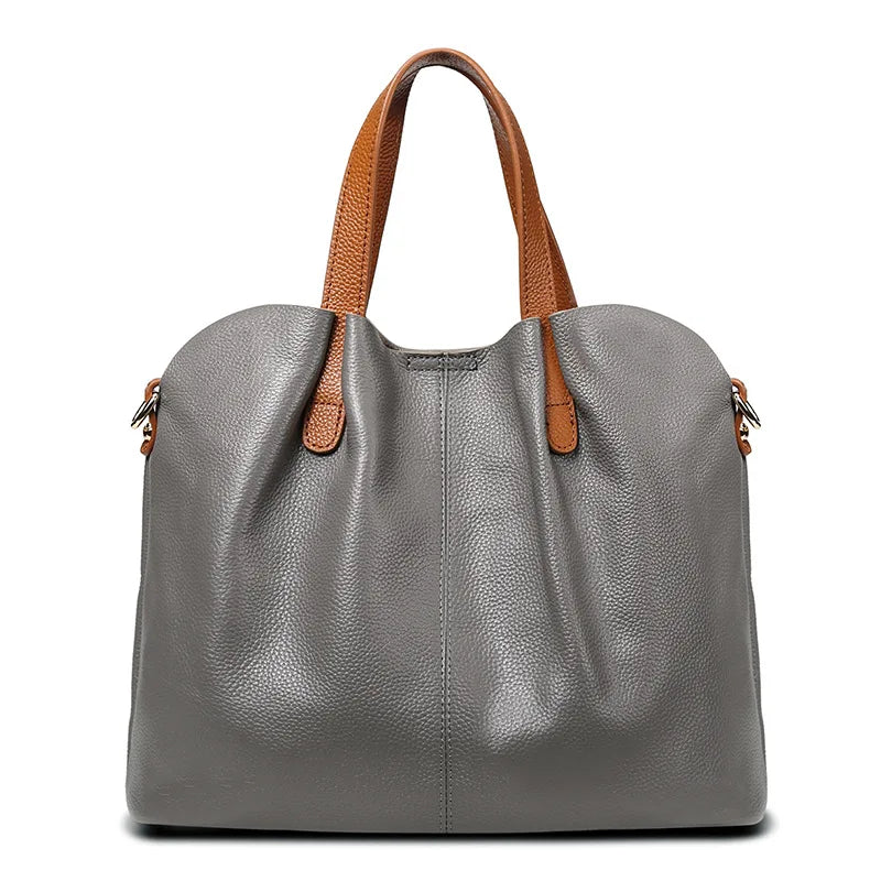 Women's Bag 100% Genuine Leather Luxury Designer Shoulder Bag Soft Cowhide Handbags Large Capacity Crossbody Bags for Women