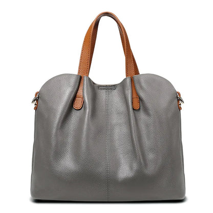 Women's Bag 100% Genuine Leather Luxury Designer Shoulder Bag Soft Cowhide Handbags Large Capacity Crossbody Bags for Women