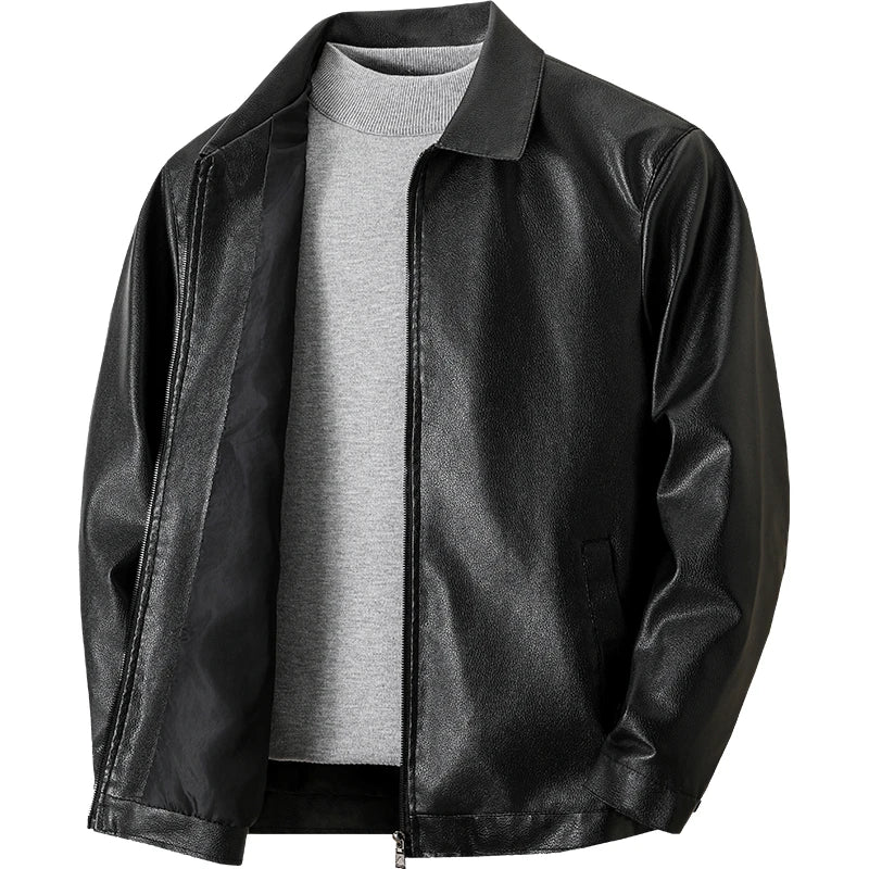 autumn and winter Men's casual leather jackets trendy men's jackets thin leather jackets youth Korean jackets casaco masculino