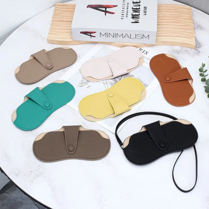 Leather Sunglass Case, Glasses Cases Holder, Portable Soft Leather Sunglasses Bag, Slim Eyeglasses Pouch Men Women with Lanyard
