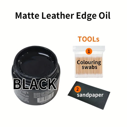 30g Leather Edge Oil Kit- Repair Wear, Peel, and Color Loss - Suitable for Bags, Shoes, Jackets, Sofas, and All Leather Products