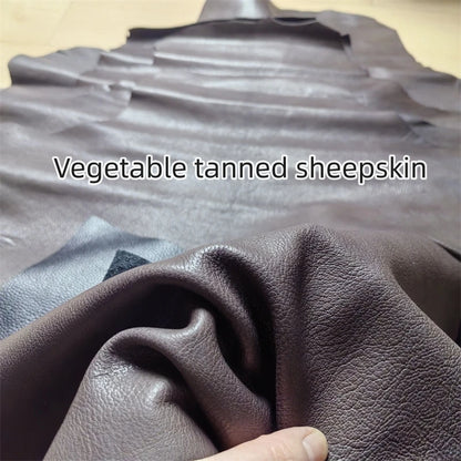 1.1mm Brown Vegetable Tanned Sheepskin. First Layer Leather. Real Leather Fabric. Handmade DIY For Shoes. Bag. Whole Sheepskin