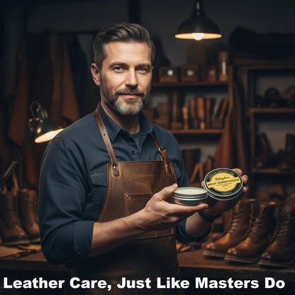 Leather Boot Care Cream Leather Conditioner for Work Boots and Fashion Boots Shoe Polish Balm Clear Odorless Non Greasy