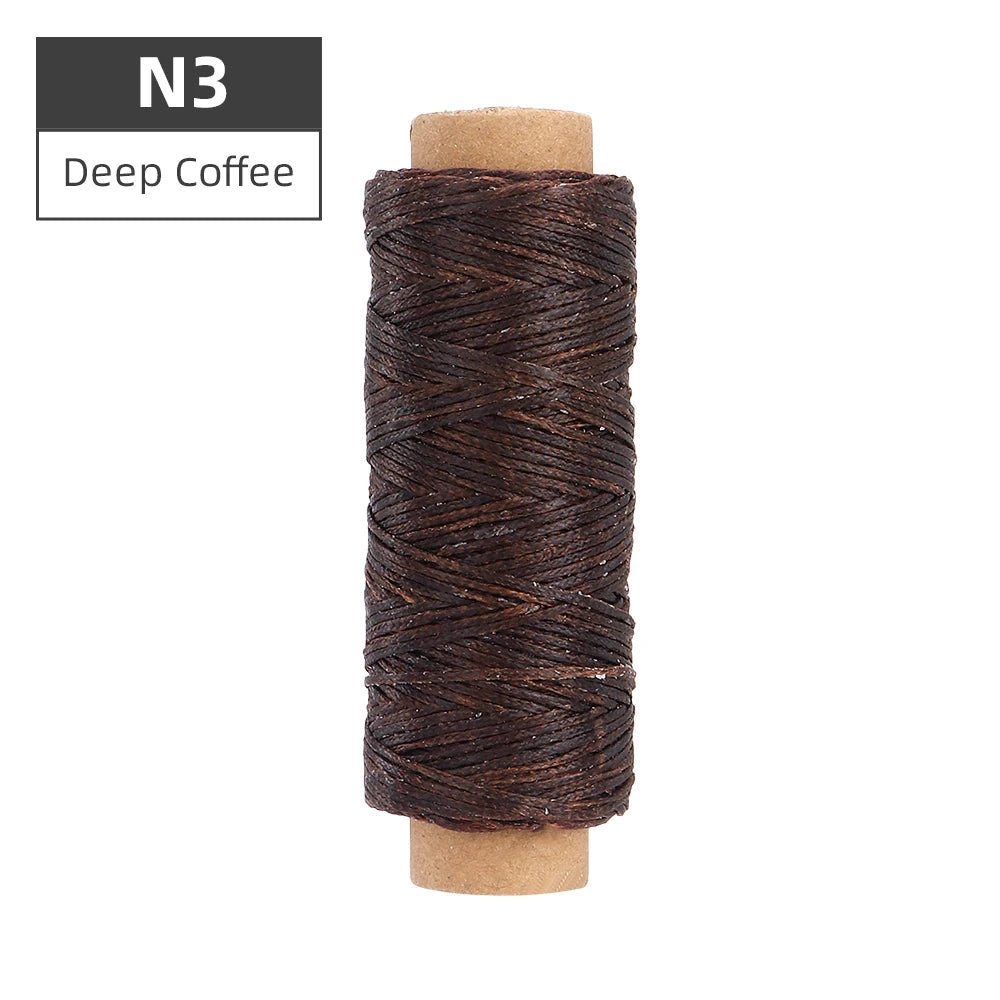 1pcs Leather Waxed Thread, Durable Leather Sewing Thread For Hand Stitching Leather Craft DIY, Leather Shoe Repairing Thread