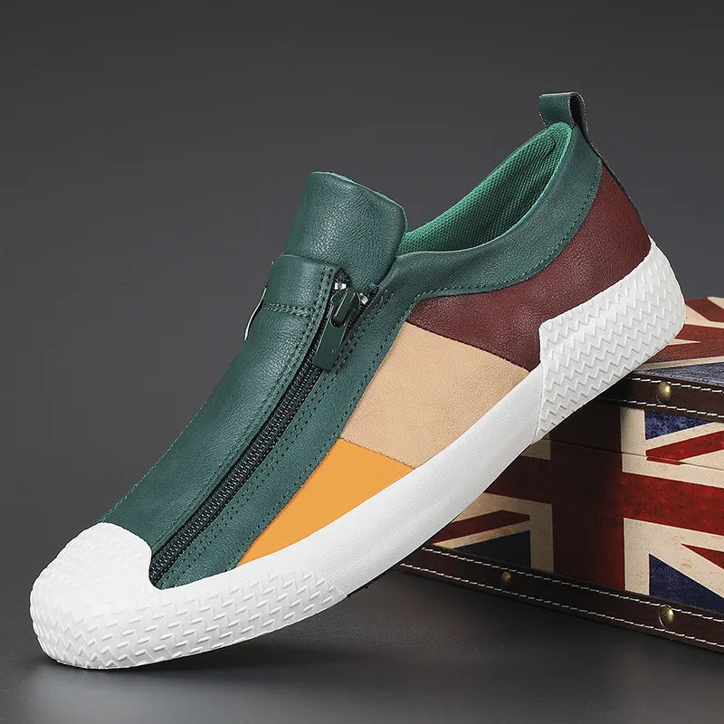 2025Leather Casual Shoes for Men Shoes Design Sneakers Man Comfortable Leather Shoes Men Loafers Hot Sale Moccasins Driving