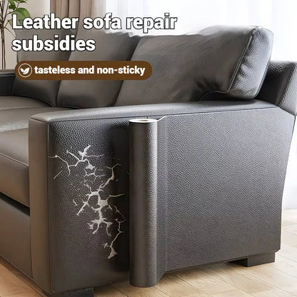 Multiple Widths Available - Self-Adhesive Pu Leather Fabric with a Length of 5m Meters, Waterproof and Wear-Resistant Synthetic Leather Patch, Suitable for Sofa, Car Seat, Furniture, Luggage Repair, and Handmade Decora