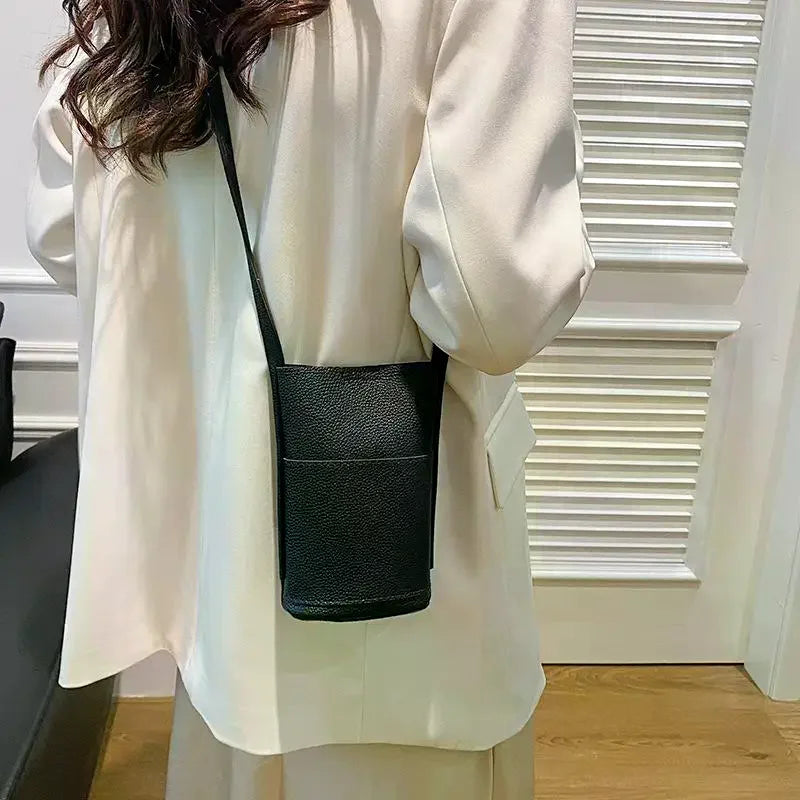 Women Handbags PU Leather Hasp Shoulder Bags Large Capacity Crossbody Bags For Female Solid Flap Portable Phone Purse