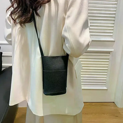 Women Handbags PU Leather Hasp Shoulder Bags Large Capacity Crossbody Bags For Female Solid Flap Portable Phone Purse