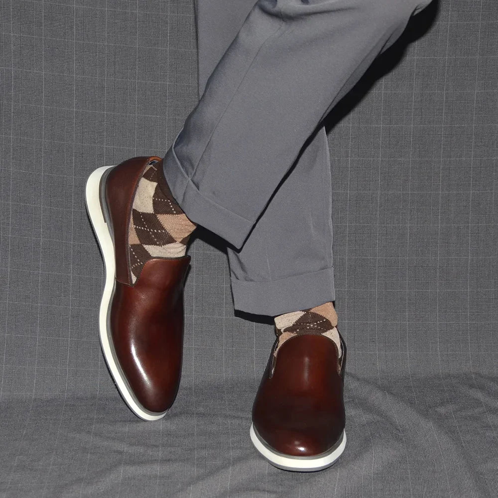 Classic Genuine Leather Men's Loafer Sneaker Shoes Good Quality Luxury Handmade Social Casual Business Original Dress Shoes Man