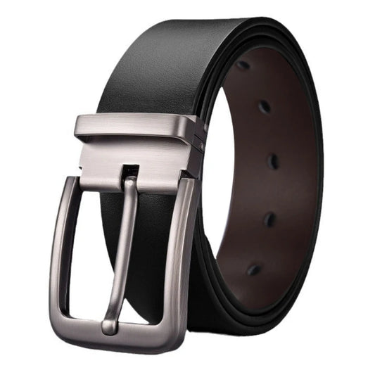 120 130 140cm Synthetic Leather Men's Belt Fashion Alloy Pin Buckle Adult Luxury Brand Jeans Business Waist Male Strap Brand