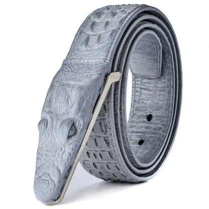 Plyesxale Brand Mens Belts Luxury Leather Designer Belt Men High Quality Ceinture Homme Crocodile Cinturones Hombre 2025 B2